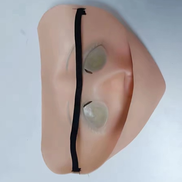 Sissy Anime Cosplay Mask Beauty Girl Latex Half Face Cartoon Character - Picture 5 of 5